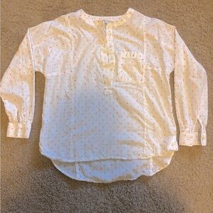 Loft Lightweight Cotton Button-front Tunic Top